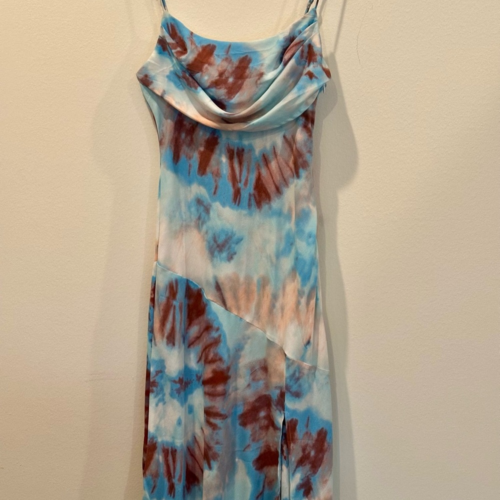 Petal & Pup Blue and Brown Dress